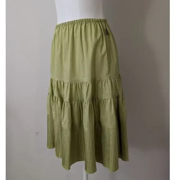 Moschino Jeans Vintage Cotton Blend Peasant Skirt - Moschino Donna Made In Italy - Picture 3 of 12